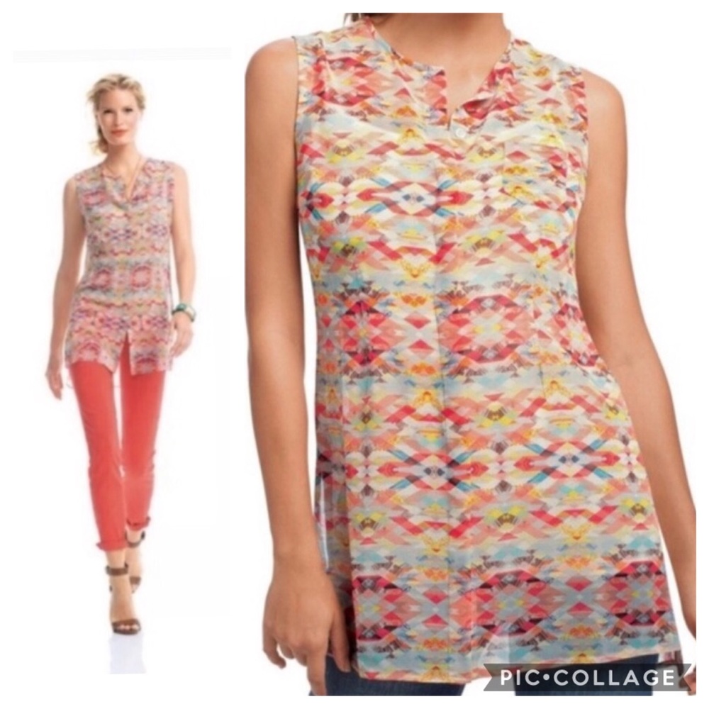 CAbi long sheer Avery Tunic top NWT style 760 S